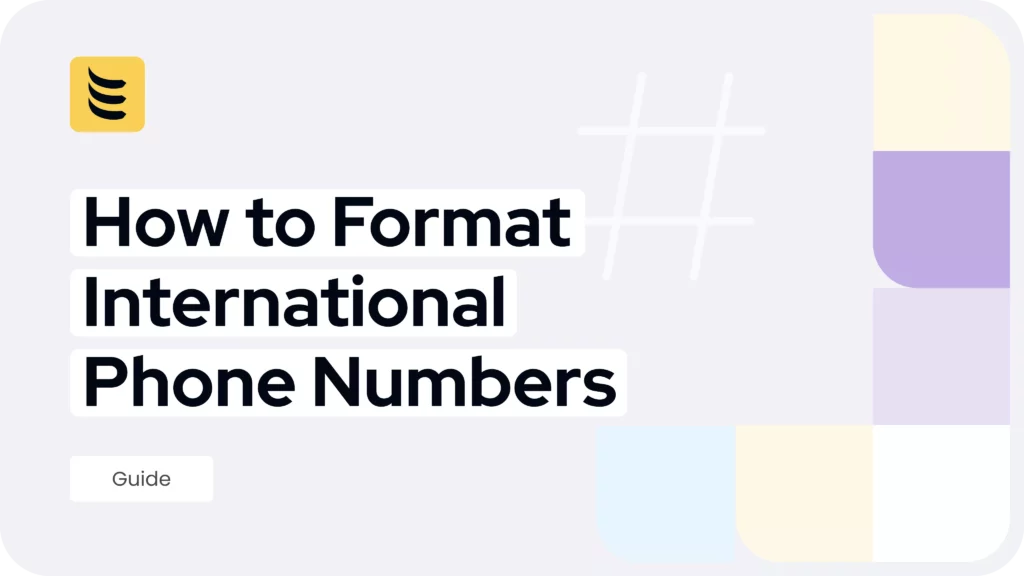 How to Format International Phone Numbers Thumbnail